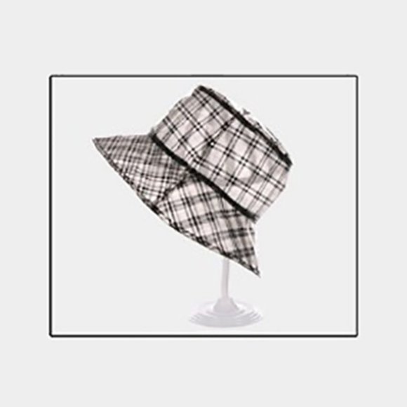 Plaid Check Pattern Bucket Hat - Picture 2 of 2